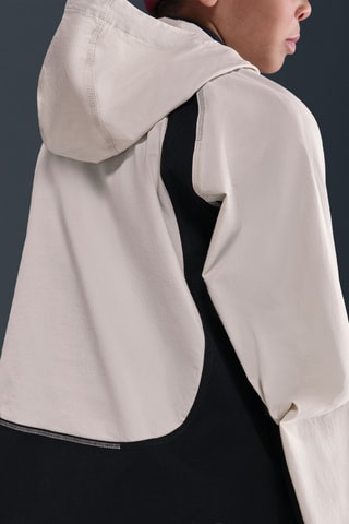 Veste polaire à capuche Tech - Beige