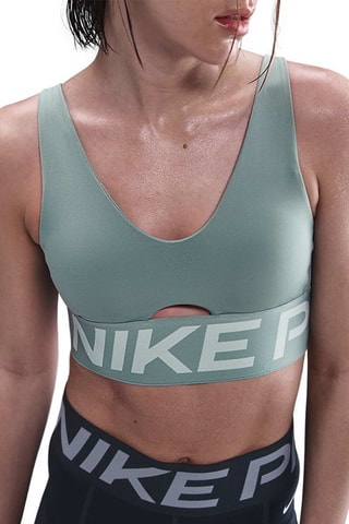 Brassière d’entrainement push-up Pro Indy Plunge - Vert d’eau