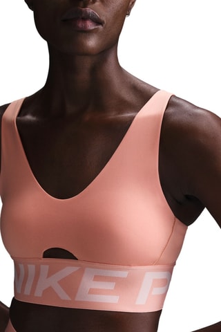 Brassière d’entrainement push-up Pro Indy Plunge - Saumon