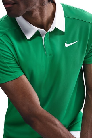Polo slim de tennis Slam - Vert foncé