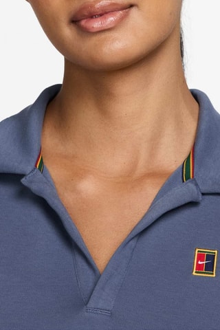 Polo de tennis Nike Court Heritage - Bleu cobalt chiné