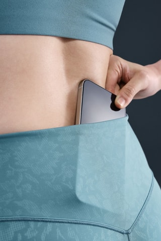 Legging de sport taille haute - Bleu canard