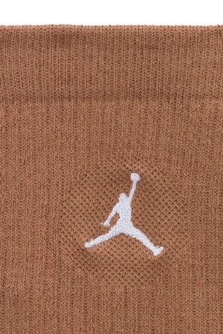 3 paires de chaussettes de basketball Jordan - Marron et blanc