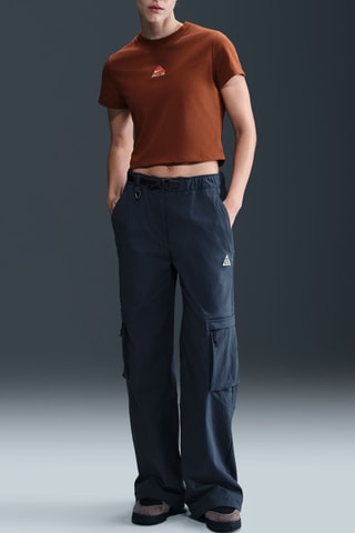 T-shirt cropped Nike ACG - Marron