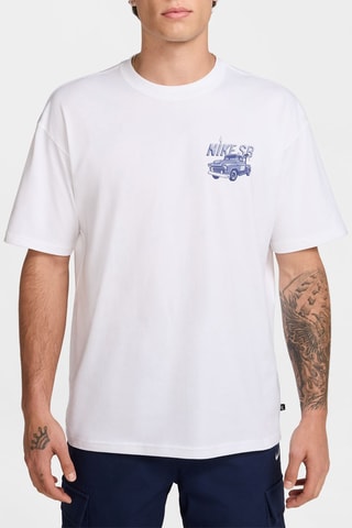 T-shirt de skateboard - Blanc - Nike