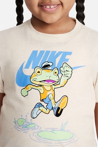 T-shirt et short de fitness - Bleu clair et beige - Nike