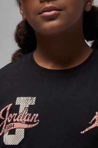 T-shirt Universitaire Vintage - Noir