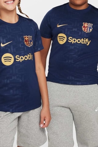 T-shirt FC Barcelone - Bleu marine et doré