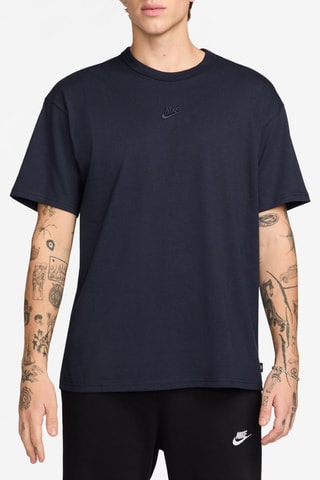 T-shirt de sport en coton biologique Premium Essentials - Bleu marine