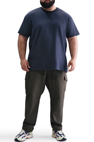 T-shirt de sport en coton biologique Premium Essentials - Bleu marine