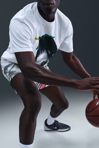 T-shirt de basketball Ja Morant - Blanc et noir