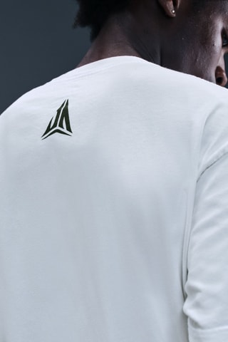 T-shirt de basketball Ja Morant - Blanc et noir