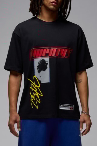 T-shirt oversize Michael Jordan - Rouge et noir