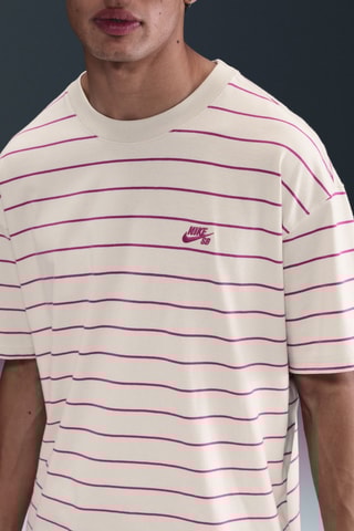 T-shirt ample de skate Nike SB - Blanc et violet