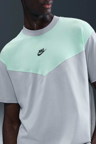 T-shirt ample Tech - Gris clair