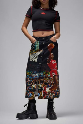 T-shirt cropped Rare Air - Noir