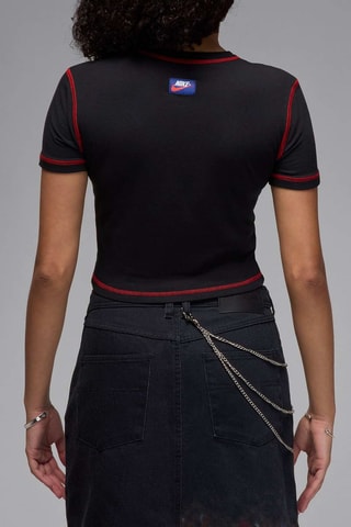 T-shirt cropped Rare Air - Noir