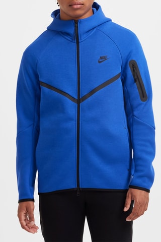 Sweat polaire à capuche - Bleu roi