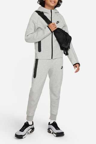 Sweat polaire à capuche B Nsw Tech - Gris clair chiné