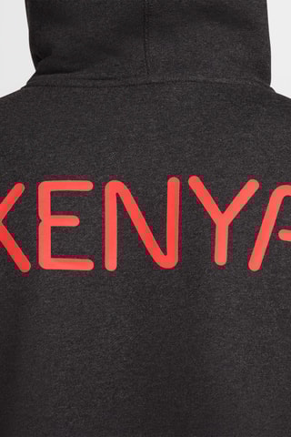 Sweat de running à capuche Kenya - Gris foncé