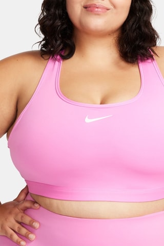Brassière de sport Swoosh Medium - Rose