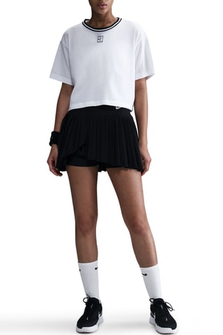 T-shirt cropped de fitness Nike Heritage - Blanc