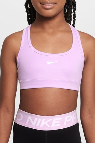 Brassière de sport Nike Swoosh - Mauve
