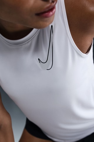 Débardeur de running Nike One Swoosh - Blanc