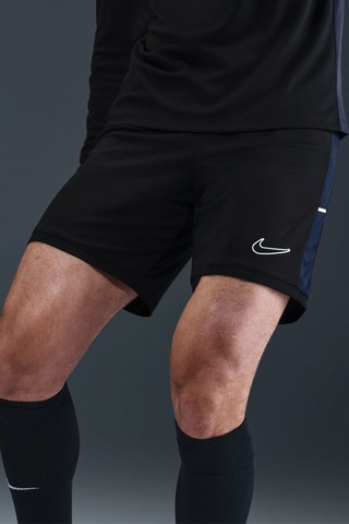 Short de football Academy - Noir et bleu marine