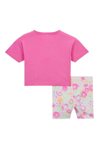 T-shirt et cycliste Nike Flow-Ral - Rose