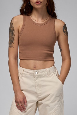 Crop top d’entraînement Jordan - Marron