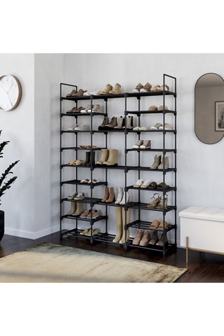 Zapatero mural modulable - 127 x 157 x 31 cm