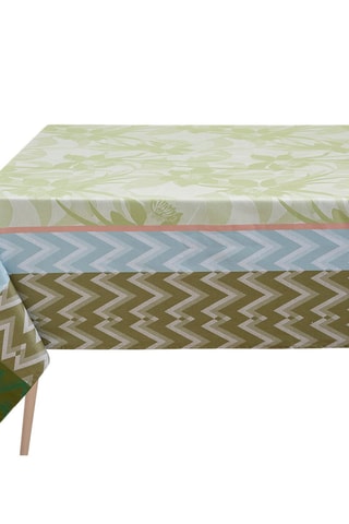 Mantel La Vie En Vosges Enduit - Verde - 175 x 175 cm