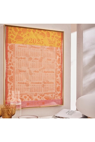 2 paños Calendrier 2025 - Naranja