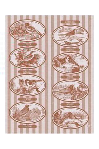 2 paños Mélodies - Castaño