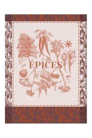 2 paños Epices & Aromates - Rojo