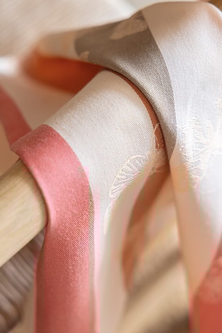 4 servilletas de tela Bal des papillons - Rosa