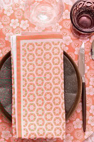 4 manteles individuales Wagara - Rosa - 38 cm