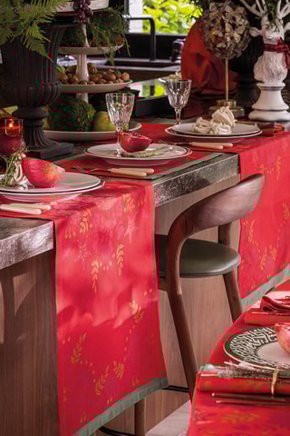 Camino de mesa Féérie - Rojo - 50 x 150 cm