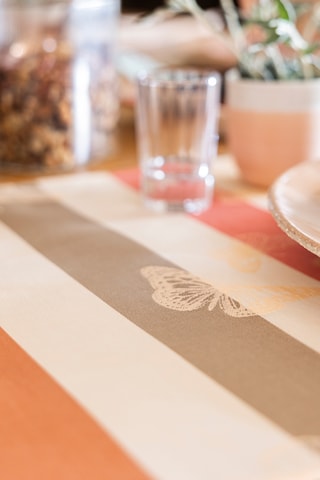 Mantel Bal des papillons - Rosa