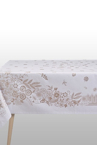 Mantel de lino Haute Couture - Blanco