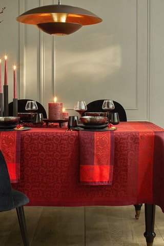 Mantel de lino Ottomane - Rojo