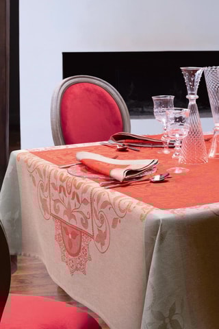 Mantel de lino Venezia - Naranja