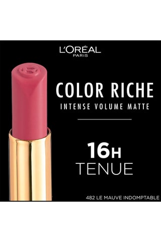 Rossetto Color Riche Intense Volume Matte - N°482 Le mauve indomptable - 1,8 g