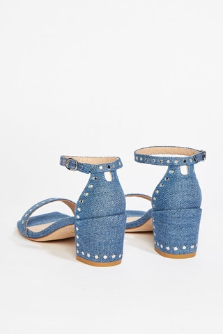 Sandalias de tacón Simple Sq Stud - Azul