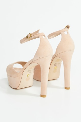 Sandalias de piel caprina Discoplatform - Rosa empolvado