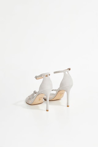 Sandalias de piel caprina de tacón Nudist - Blanco