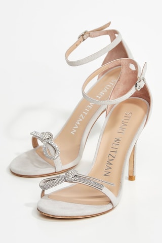 Sandalias de piel caprina de tacón Nudist - Blanco