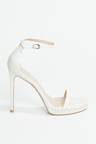 Sandalias de piel de cordero Nudistdisco - Blanco