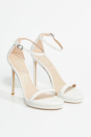 Sandalias de piel de cordero Nudistdisco - Blanco